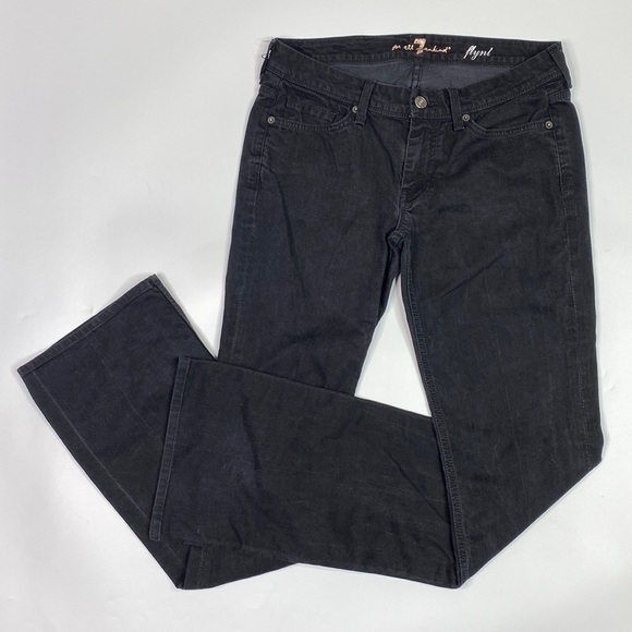 7 For All Mankind Denim - 7 For All Mankind Flynt Black Bootcut Denim Pants Size 29